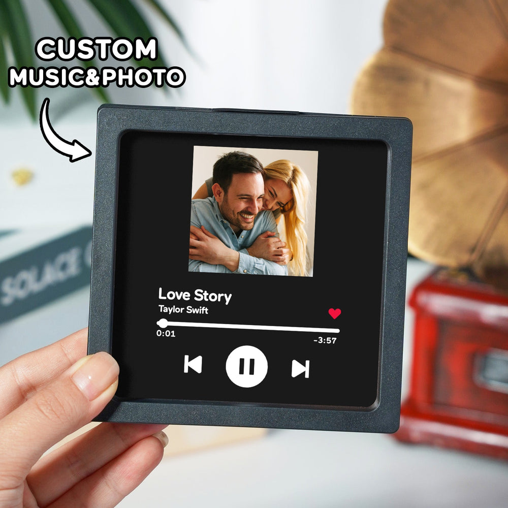 Album Fridge Magnet Custom Photo & Song Personalized Music Fridge Magnet Can Play Songs and Adjust Volume