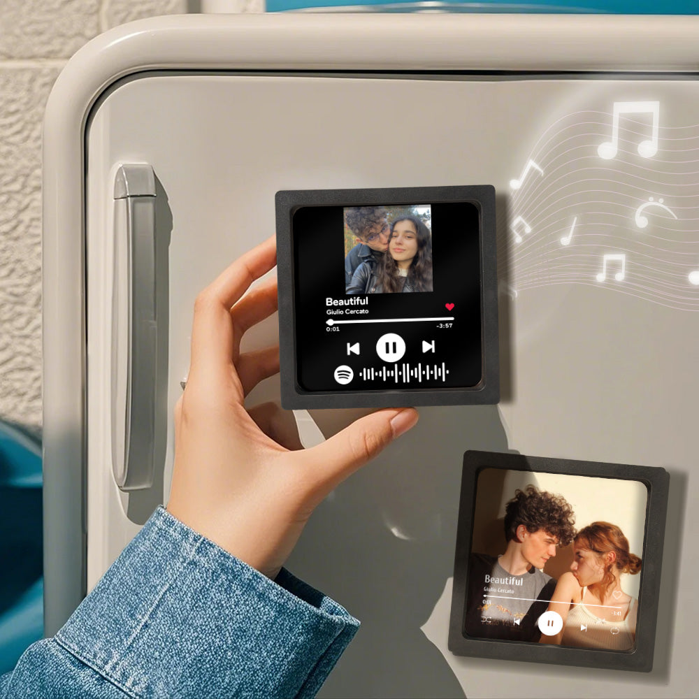 Personalized Spotify Fridge Magnet Personalized Music Fridge Magnet Can Play Songs Anniversary Gifts