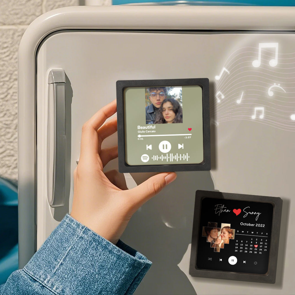 Personalized Spotify Fridge Magnet Personalized Music Fridge Magnet Can Play Songs Anniversary Gifts