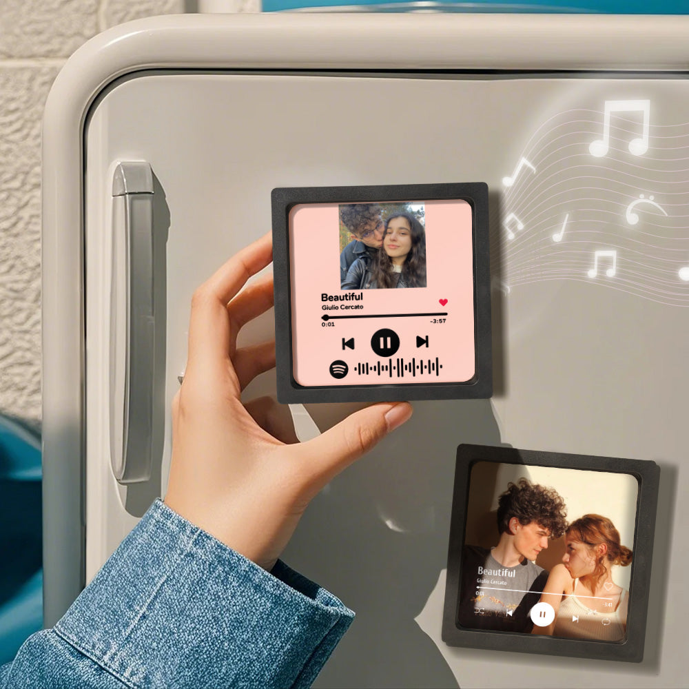 Personalized Spotify Fridge Magnet Personalized Music Fridge Magnet Can Play Songs Anniversary Gifts