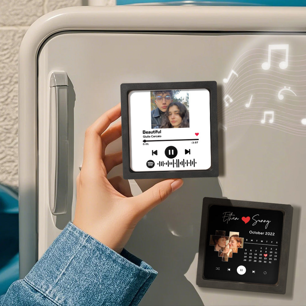 Personalized Spotify Fridge Magnet Personalized Music Fridge Magnet Can Play Songs Anniversary Gifts