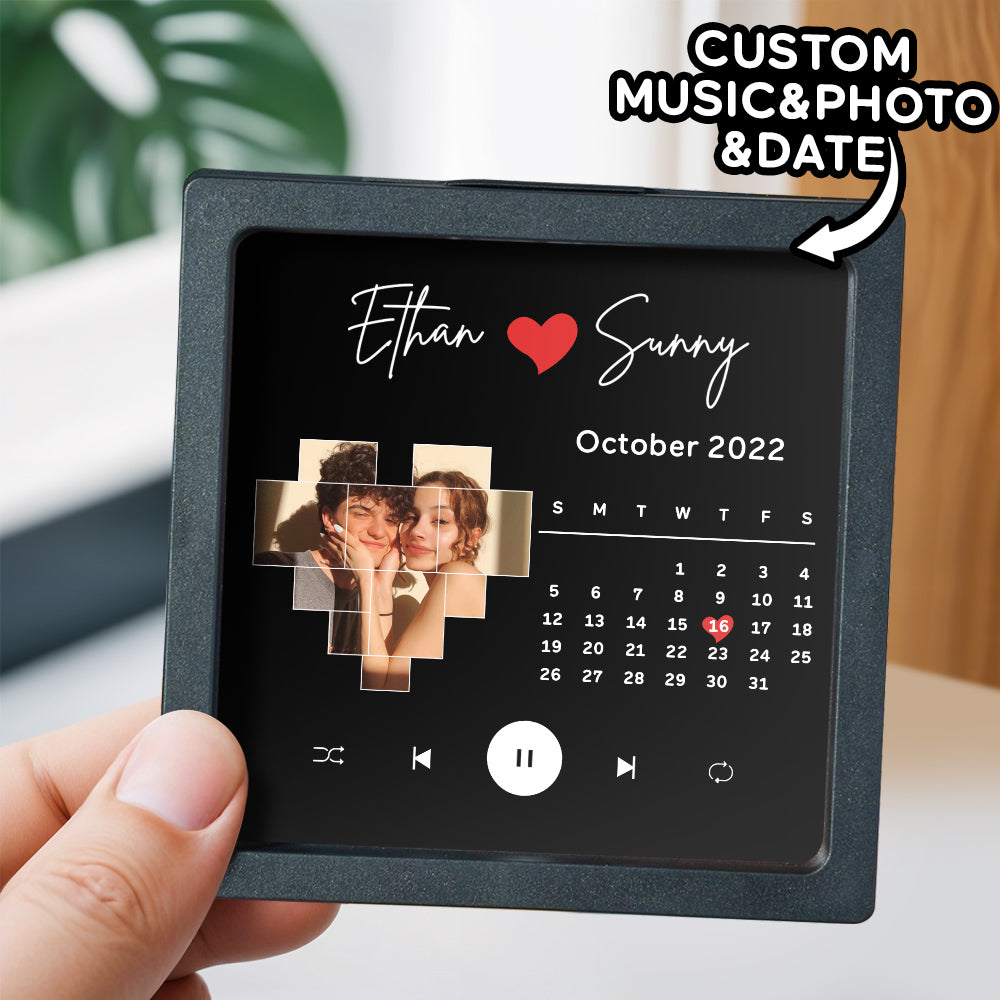 DIY Customized Printed Music Fridge Sticker Calendar Photo Gifts Music Wall Photo Sticker Music Movement That Can Be Played Without Cell Phone