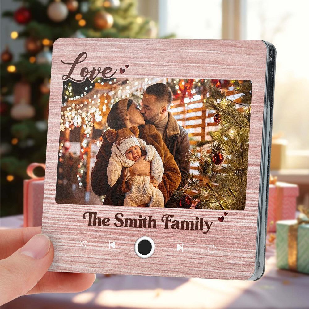 Personalized Music Fridge Magnet Creative Christmas Gift for Family Custom Music Magnets Can Play Songs Family Gifts