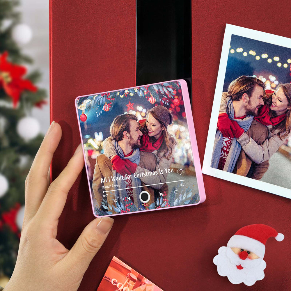 Music Fridge Magnet Personalized Christmas Family Photo Music Magnets Can Play Songs Christmas Gifts