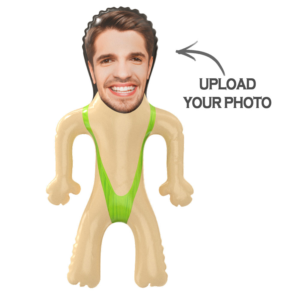 Personalized Mankini Blow Up Dolls Funny Inflatable Doll for Bachelorette Pool Party Gift