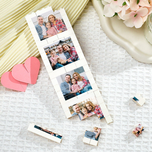 Custom Photo Building Block Puzzle Personalized Photo Square Brick Gift for couples/Family