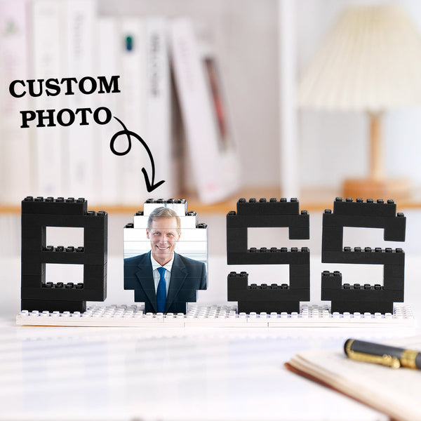 Gifts for Boss Custom Photo Building Bricks Puzzles Photo Blocks Rotatable Photo - MyJigsawPuzzleAu