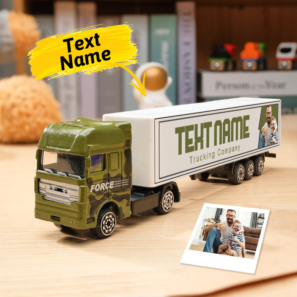 Personalized toy truck, customized with your child's name on the side of the truck: birthday, Christmas, any event for children!