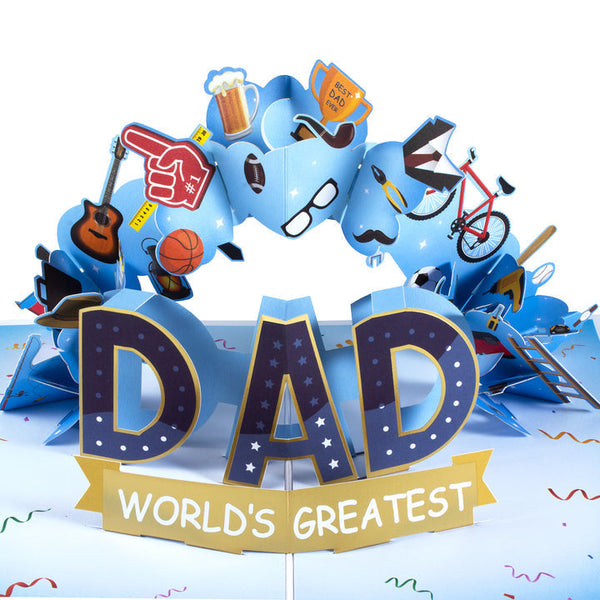World's Greatest Dad Pop up Card for Father's Day - photomoonlampau