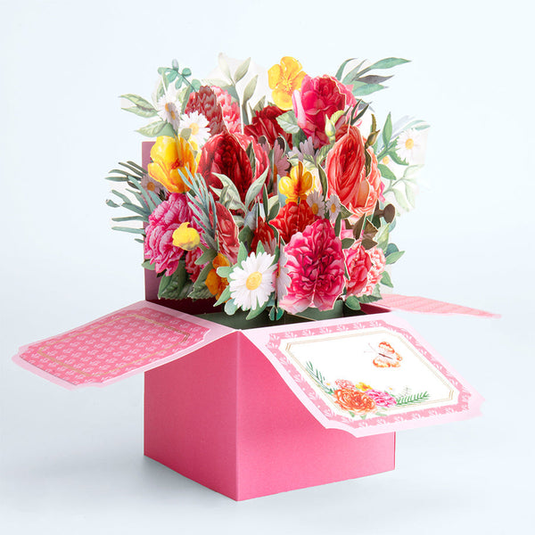 Carnation Cute Pop up Flower Box for Mother's Day - photomoonlampau