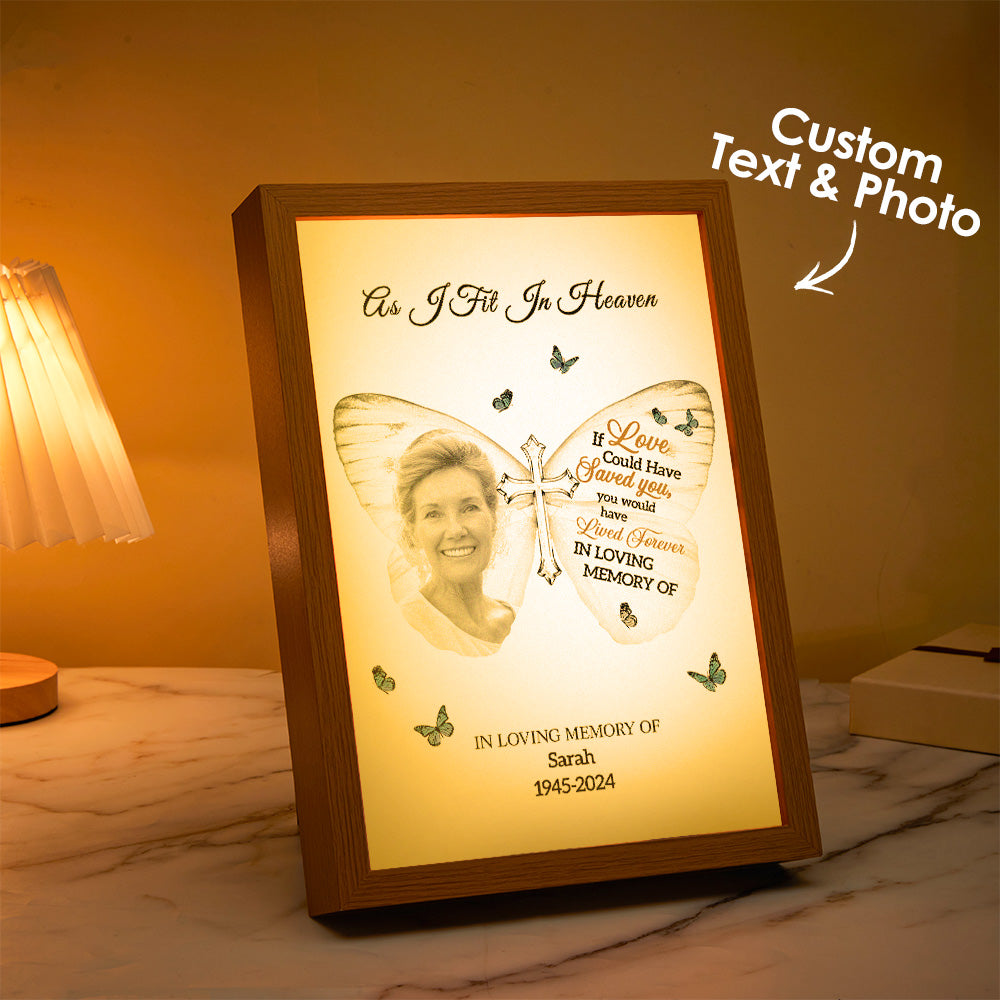 Customizable Art Framed Lamps for Couples Personalized Miracle Light Couple Portraits Best Anniversary Gift