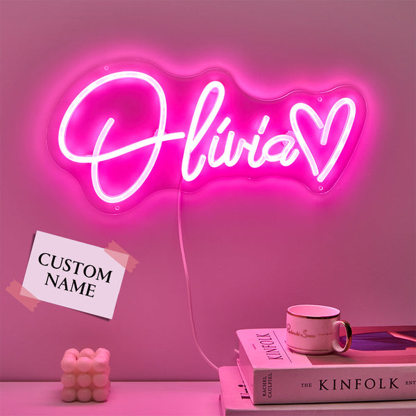 Custom Neon Lamp Personalized Name Neon Sign Adjustable Lamp Creative Decor for Bedroom - photomoonlampau