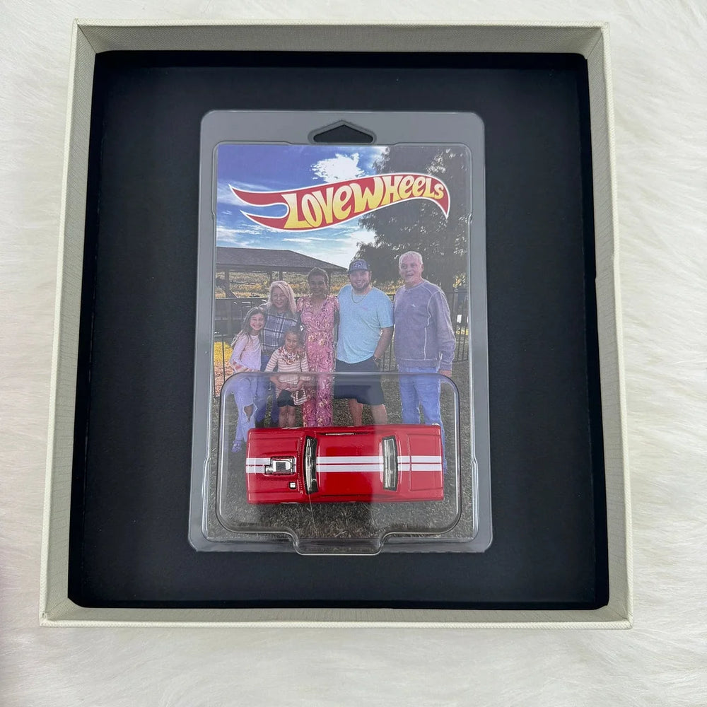 Personalized Dream Car Toy - The Perfect Gift for Husband or Dad - Hot Wheels Car With Photo & Text