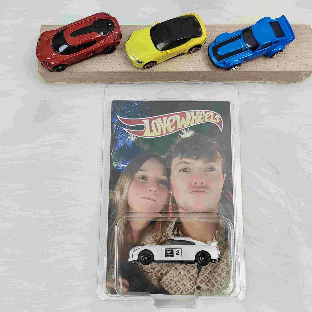 Personalized Dream Car Toy - The Perfect Gift for Husband or Dad - Hot Wheels Car With Photo & Text