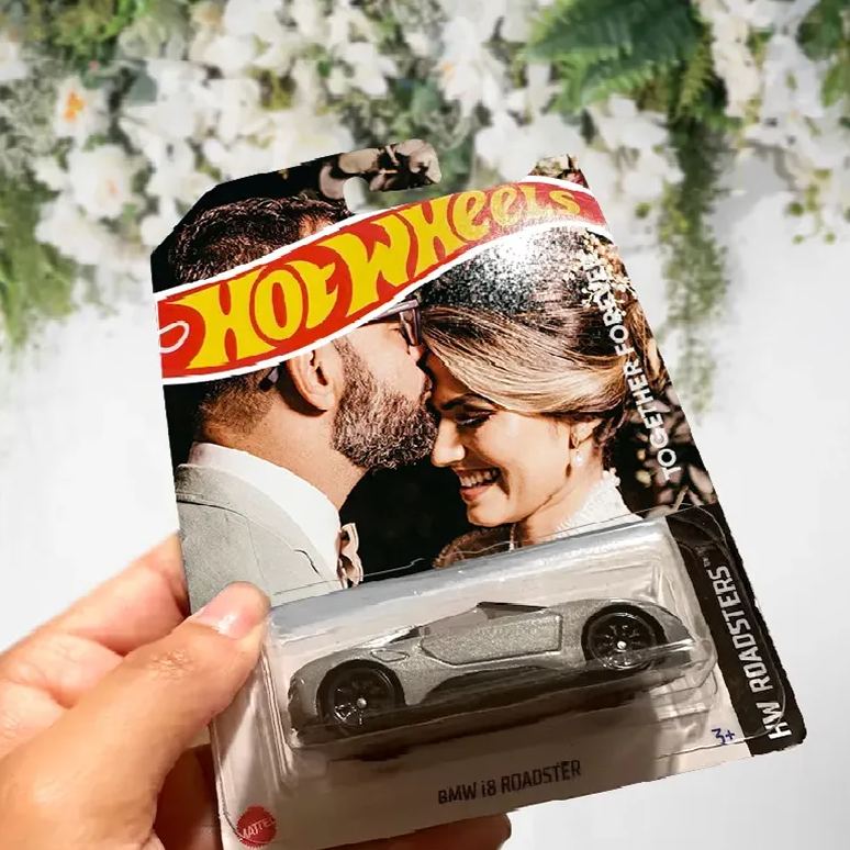 Personalized Dream Car Toy - The Perfect Wedding Anniversary Gift for Husband - dad/mom/love/grandpa wheels Car With Photo & Text