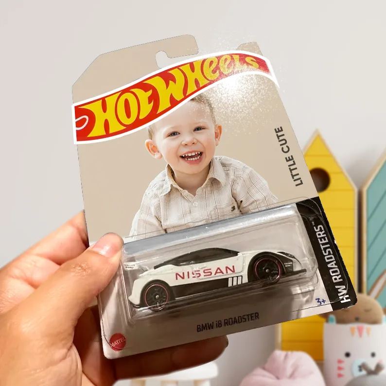 Custom Car Toy - dad/mom/love/grandpa wheels The Perfect Gift for Kids Car Model Toys With Photo