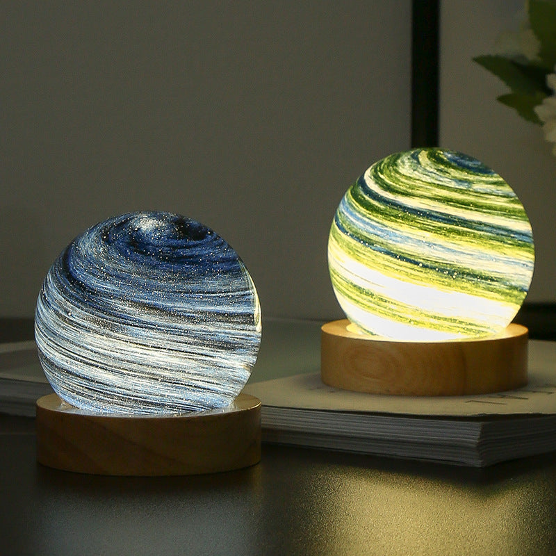 Planet Lamp Fantasy Rainbow Planet Table Lampshade Creative Romantic Sunset Couple Morning and Evening Night