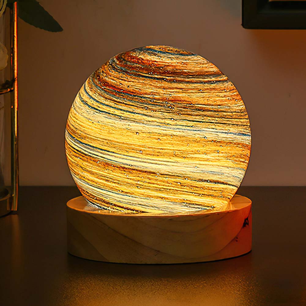 Planet Lamp Fantasy Rainbow Planet Table Lampshade Creative Romantic Sunset Couple Morning and Evening Night