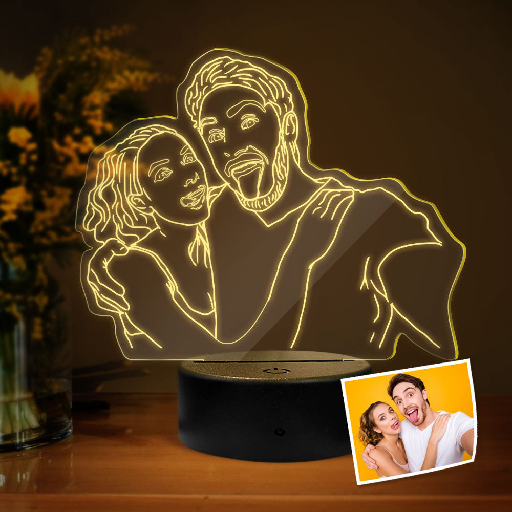 Custom 3D Photo Lamp Led Personalised Colorful Night Light Gift for Lovers