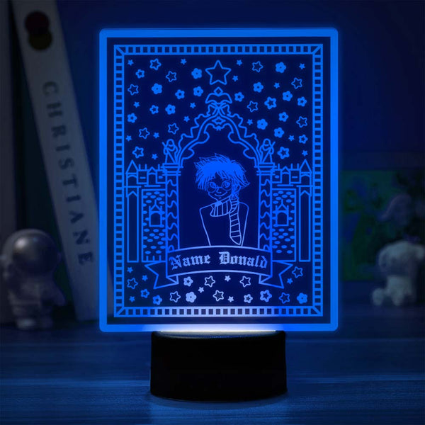 Personalised Wizard Night Light Custom Chocolate Frog Night Light Harry Potter Lamp Table Lamp