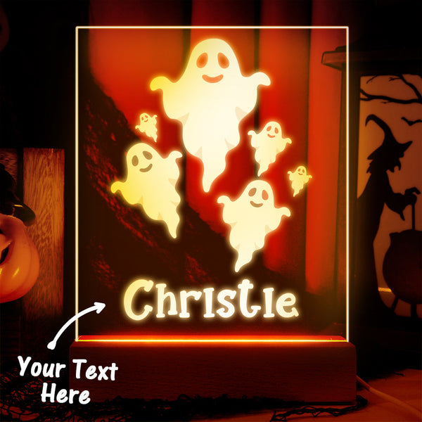 You could add your son name on the custom night light 